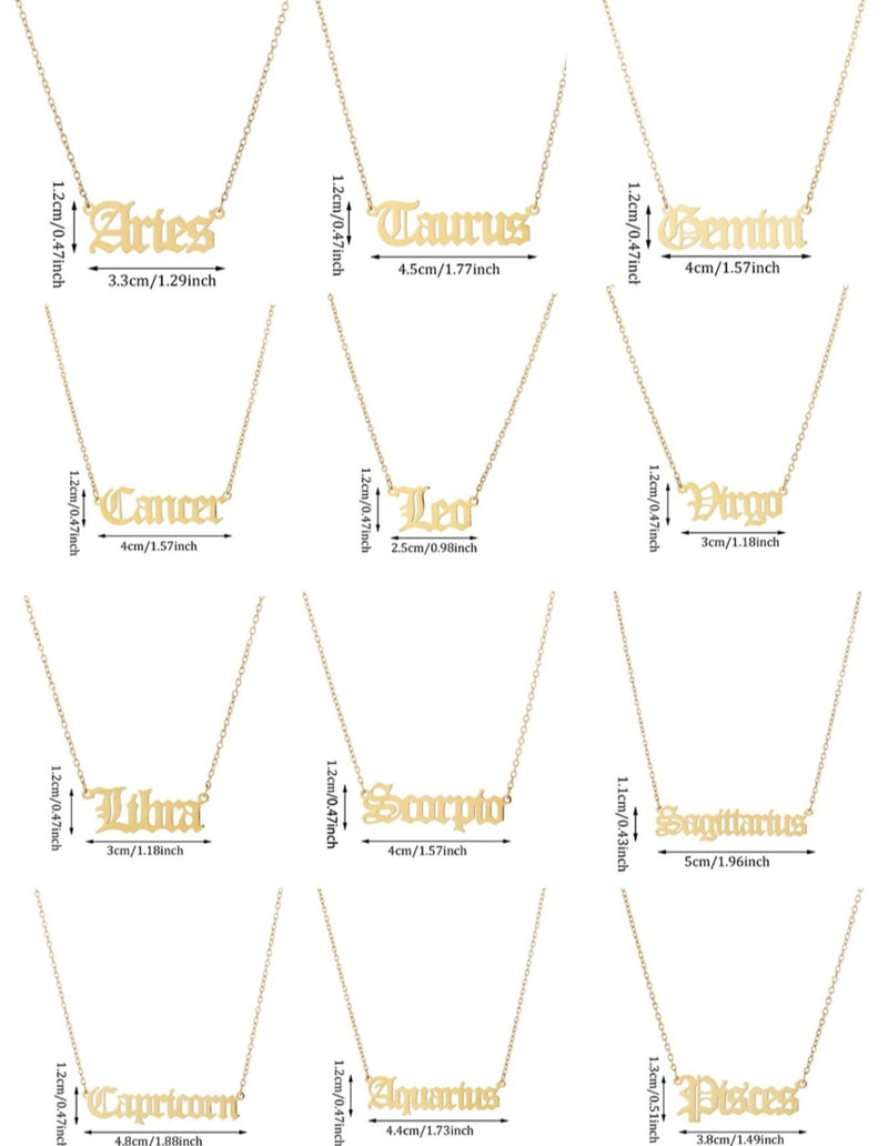 Zodiac Sign Necklace