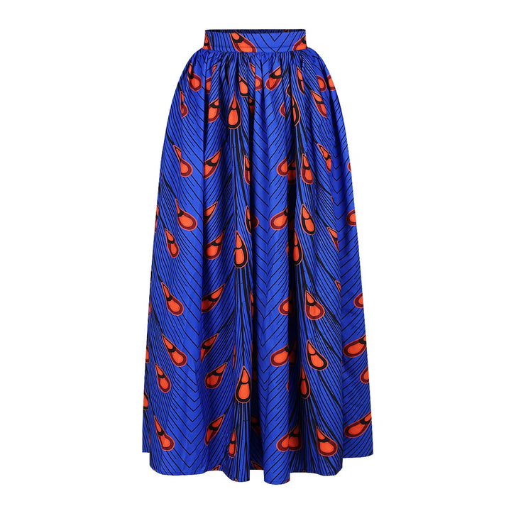 BENA African Polyester Print Skirt Set