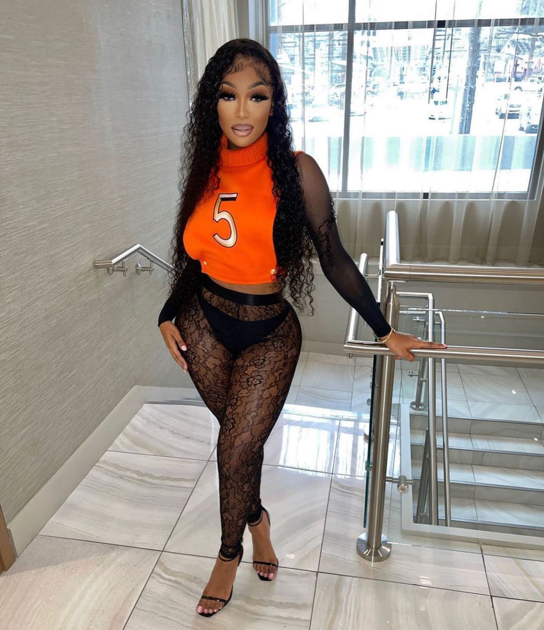 5.0 Sweater Orange Top