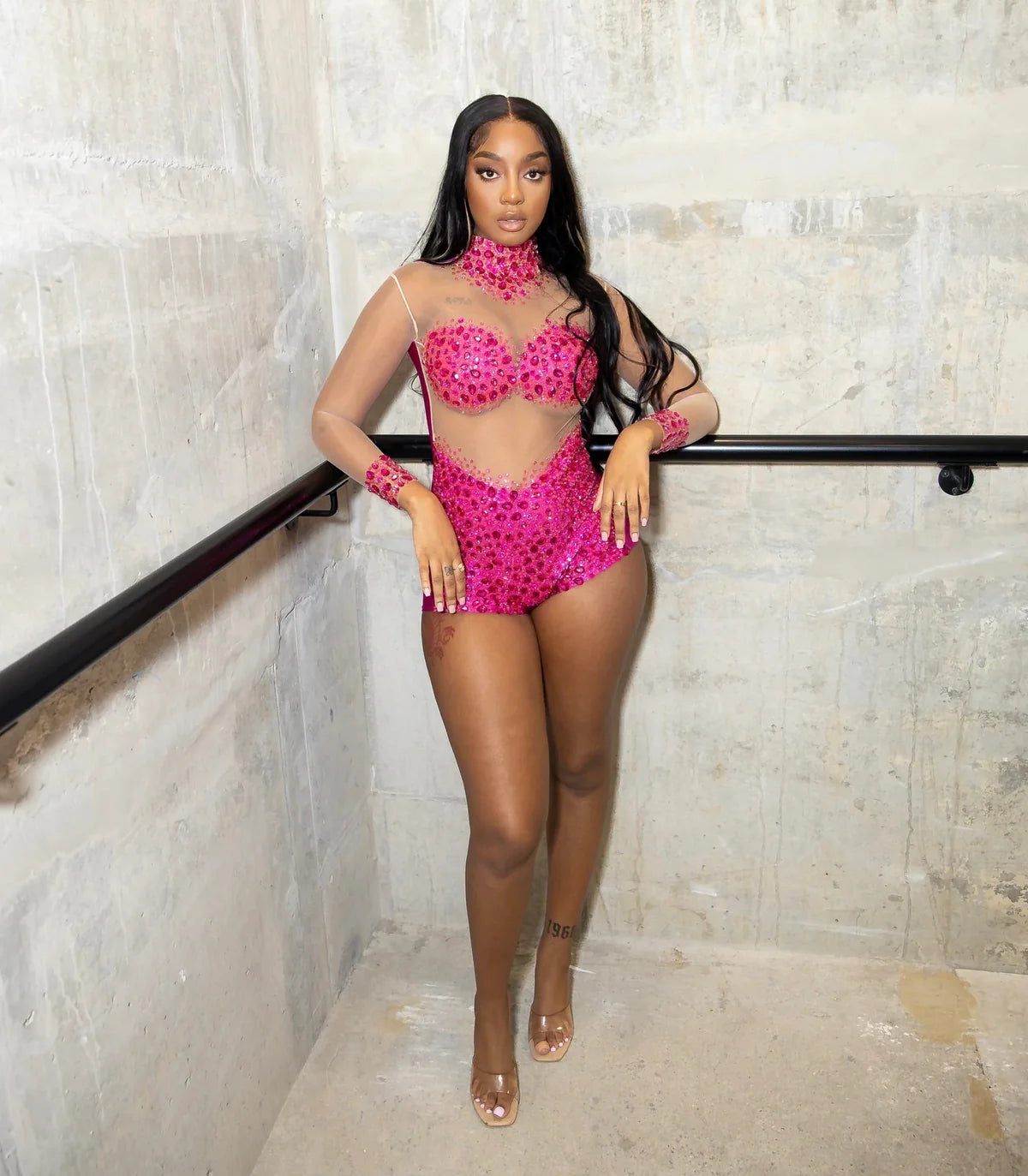 Fortune Rhinestone Playsuit