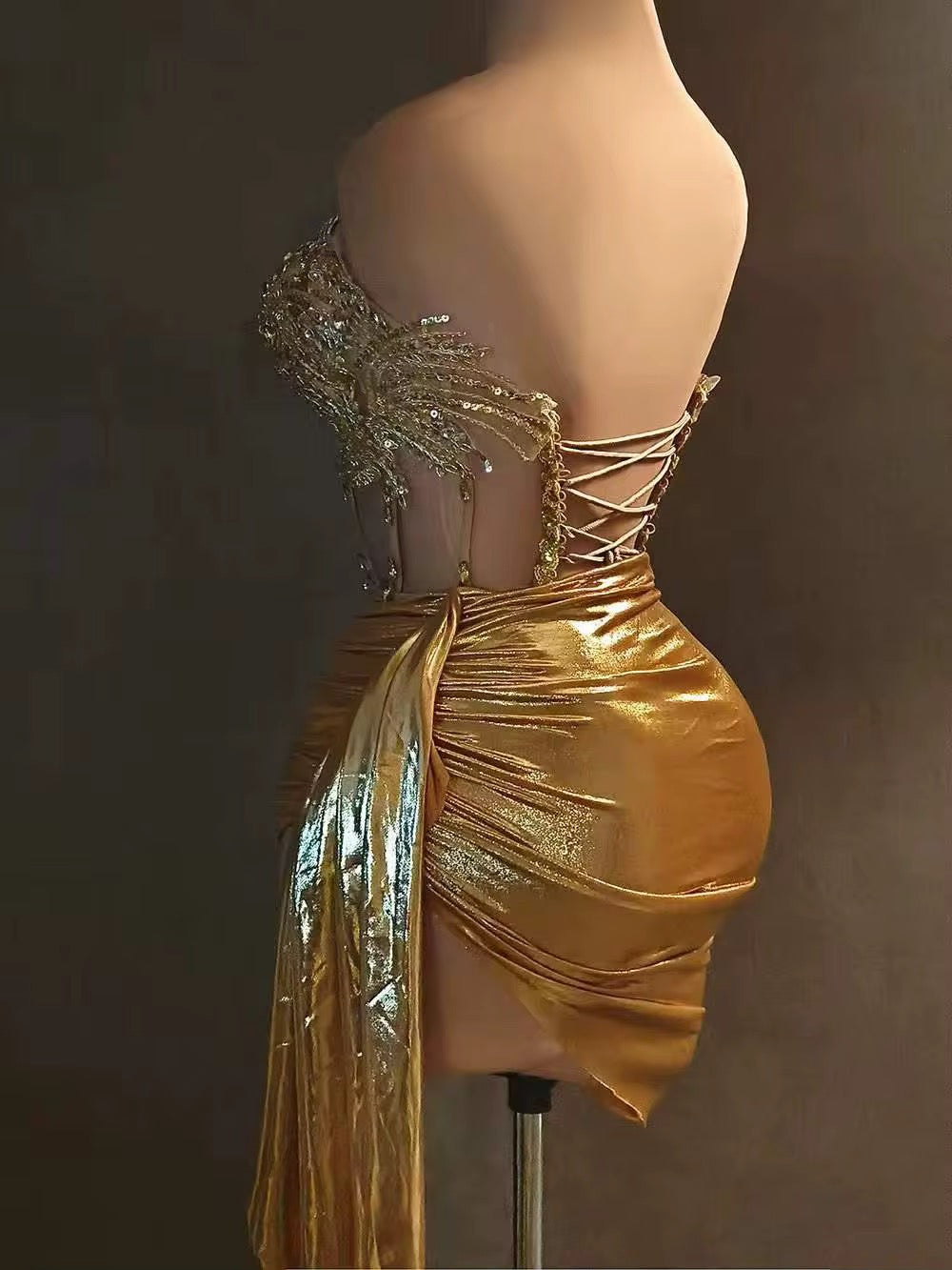 Aurelia Gold Corset Set