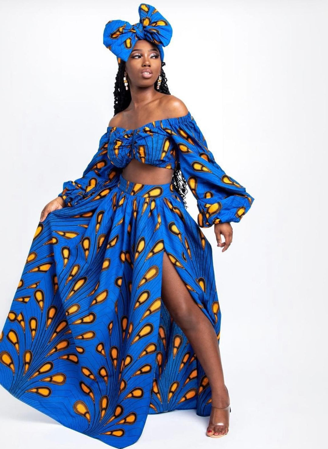 BENA Skirt Set - Blue - DEEGODDESS CLOSET