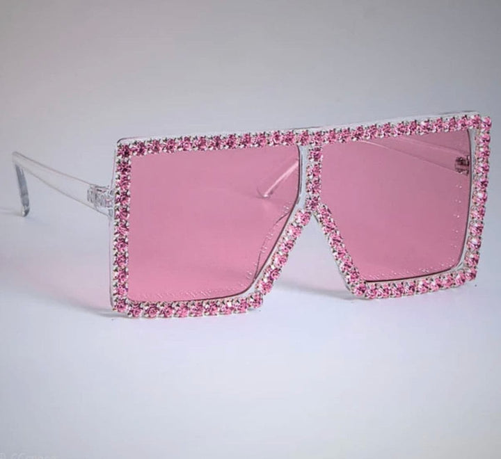 Icy Oversized Luxury Crystal Diamond Sunglasses - DEEGODDESS CLOSET