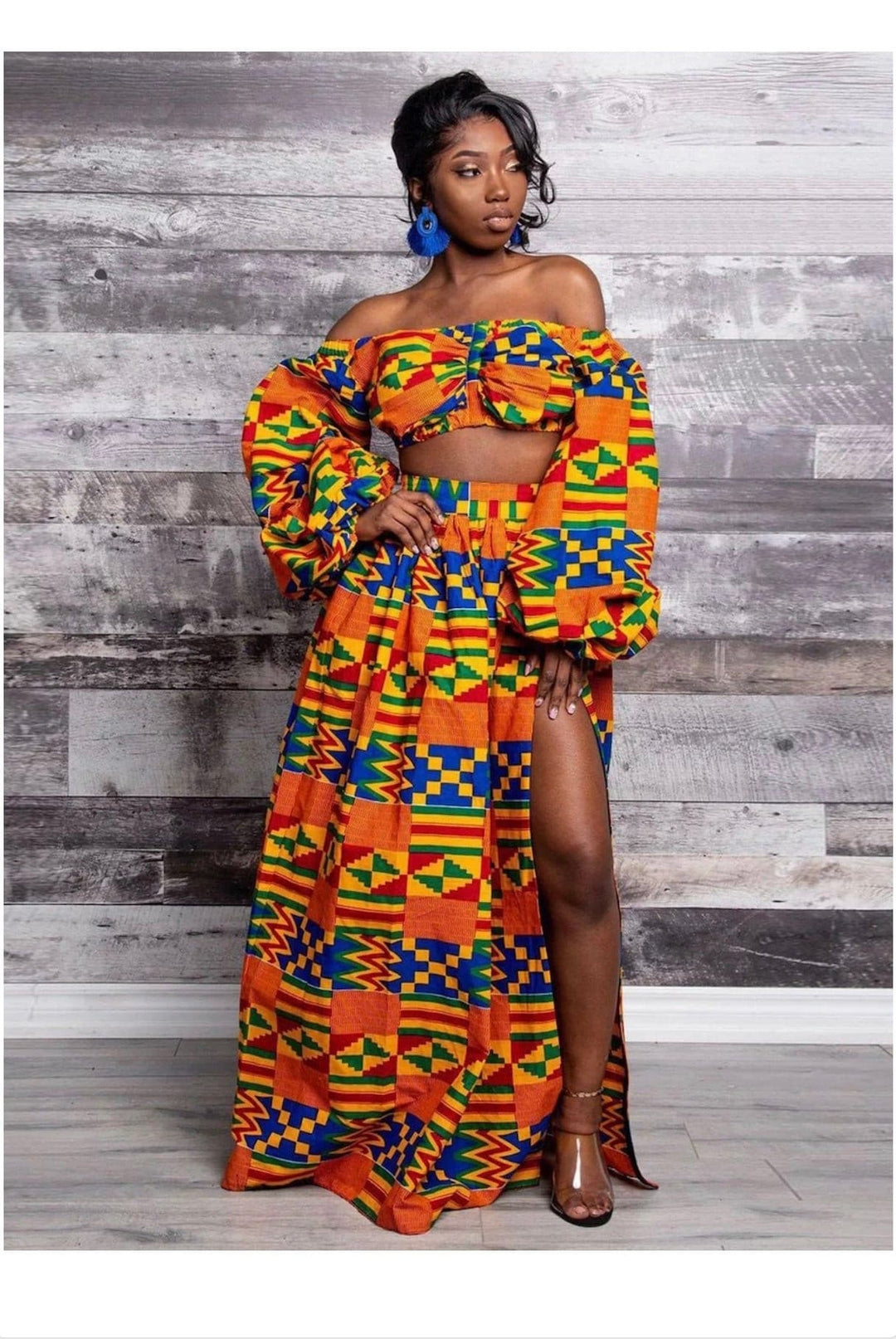 BENA African Polyester Print Skirt Set - DEEGODDESS CLOSET