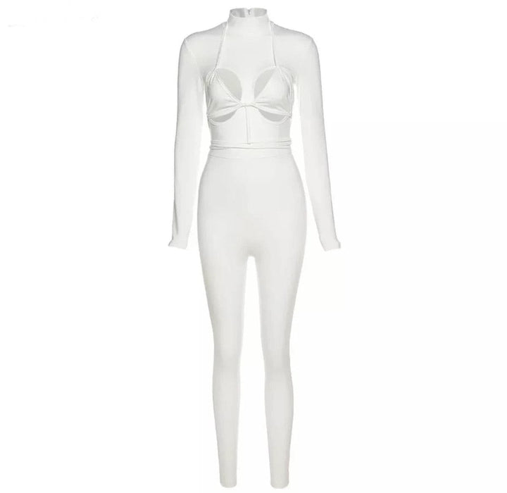 Valore Jumpsuit - White - DEEGODDESS CLOSET