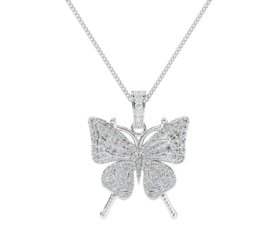 Icy Butterfly Necklace