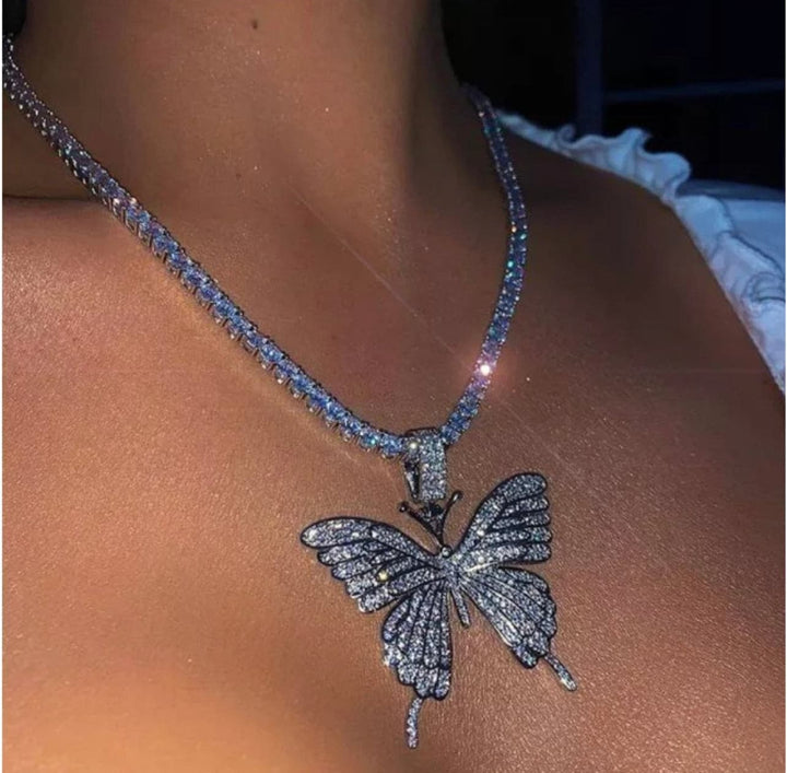 Icy Butterfly Necklace - DEEGODDESS CLOSET