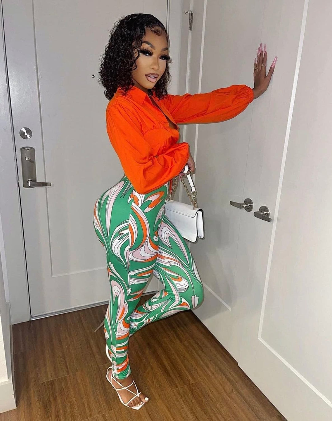 New Me Pant Set - Orange - DEEGODDESS CLOSET