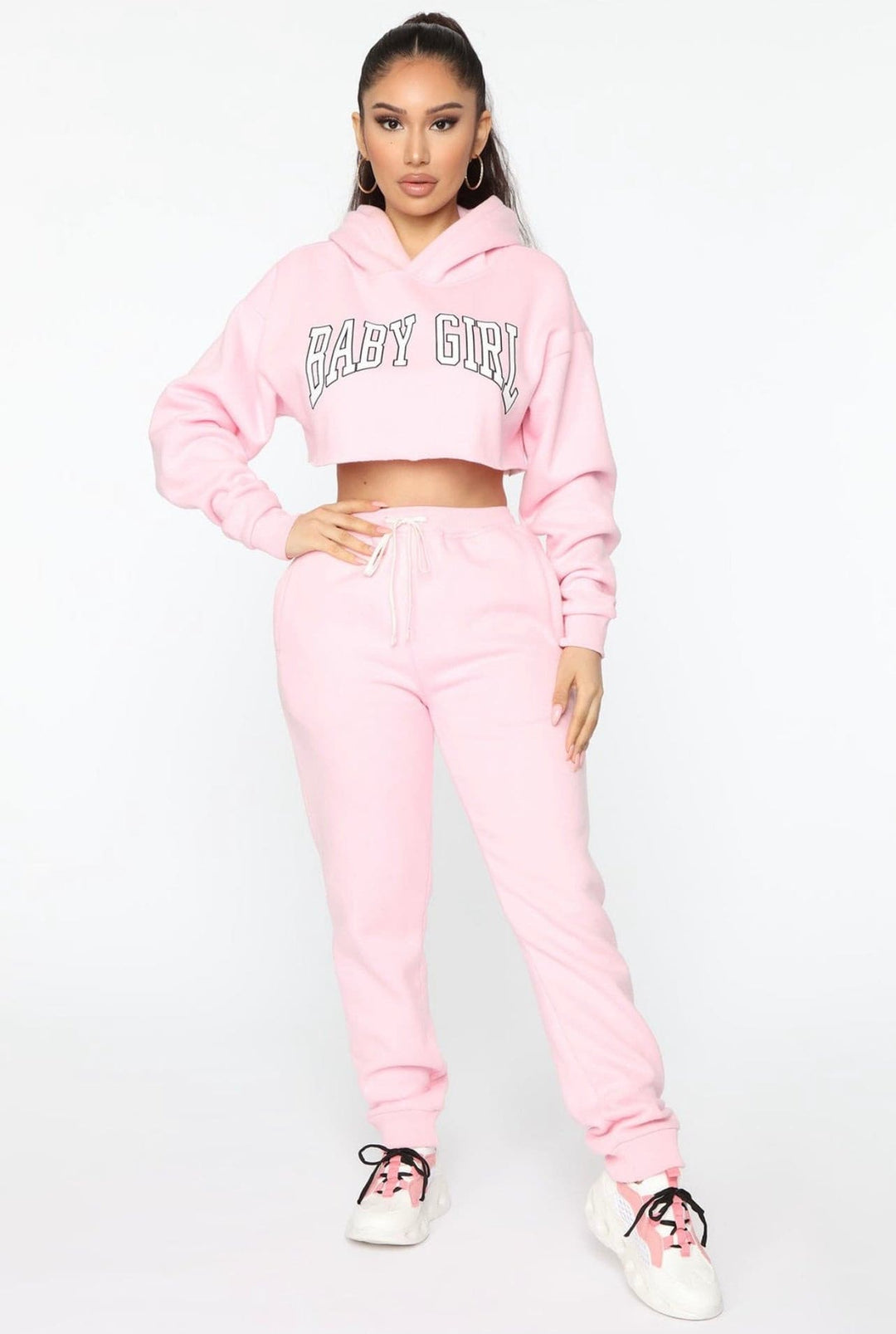 Baby Girl Sweat Set - Pink - DEEGODDESS CLOSET