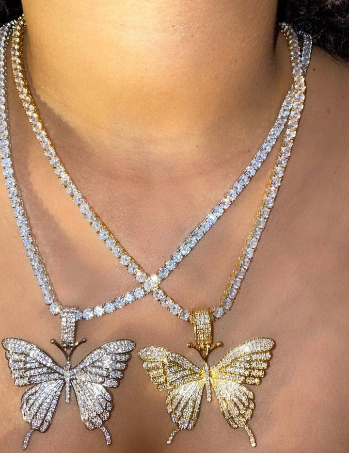 Icy Butterfly Necklace - DEEGODDESS CLOSET