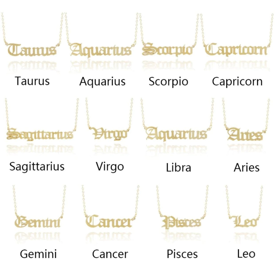 Horoscope Necklace - DEEGODDESS CLOSET