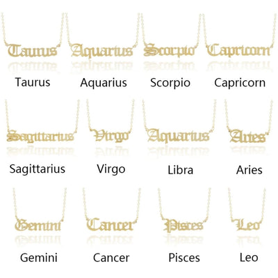 Horoscope Necklace - DEEGODDESS CLOSET
