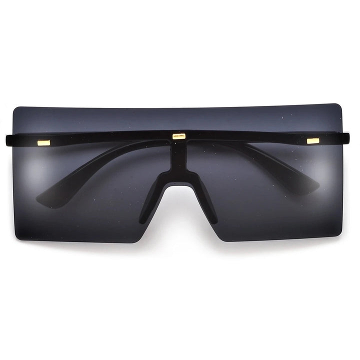 Show Em’ Flat Rimless Oversized Gradient Sunglasses - DEEGODDESS CLOSET