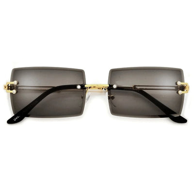 Unisex Average Rimless Sunglasses - DEEGODDESS CLOSET