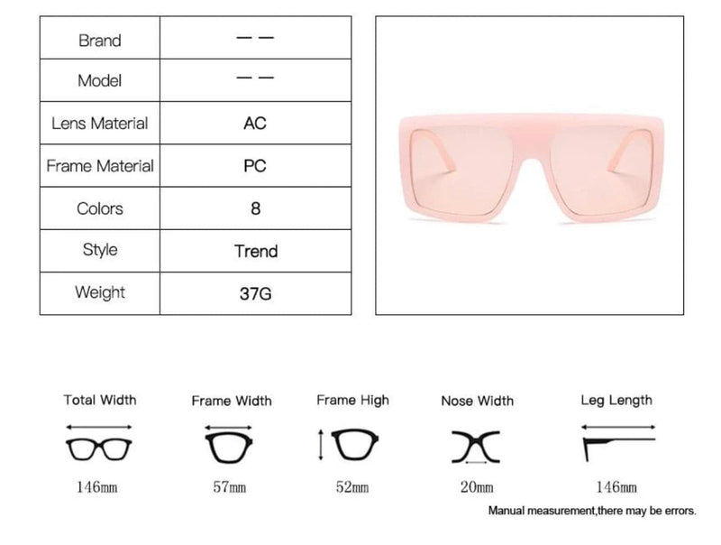 Boujee Big Frame Vintage Square Sunglasses - DEEGODDESS CLOSET
